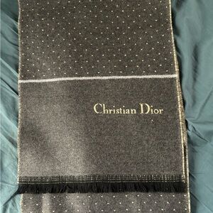Dior Cream Wool Scarf